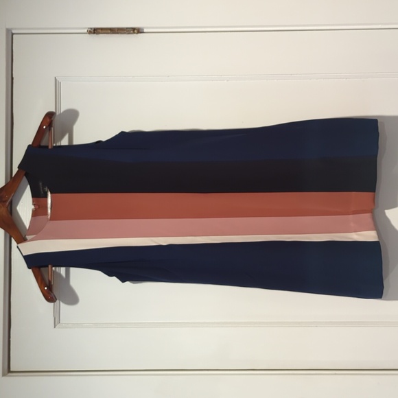 Ann Taylor color block sleeveless shift dress size 6 - Picture 1 of 6